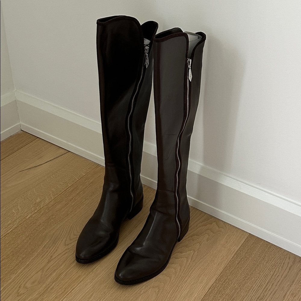NEW Donald J. Pliner Nova Espresso Brown Boots Size 7.5